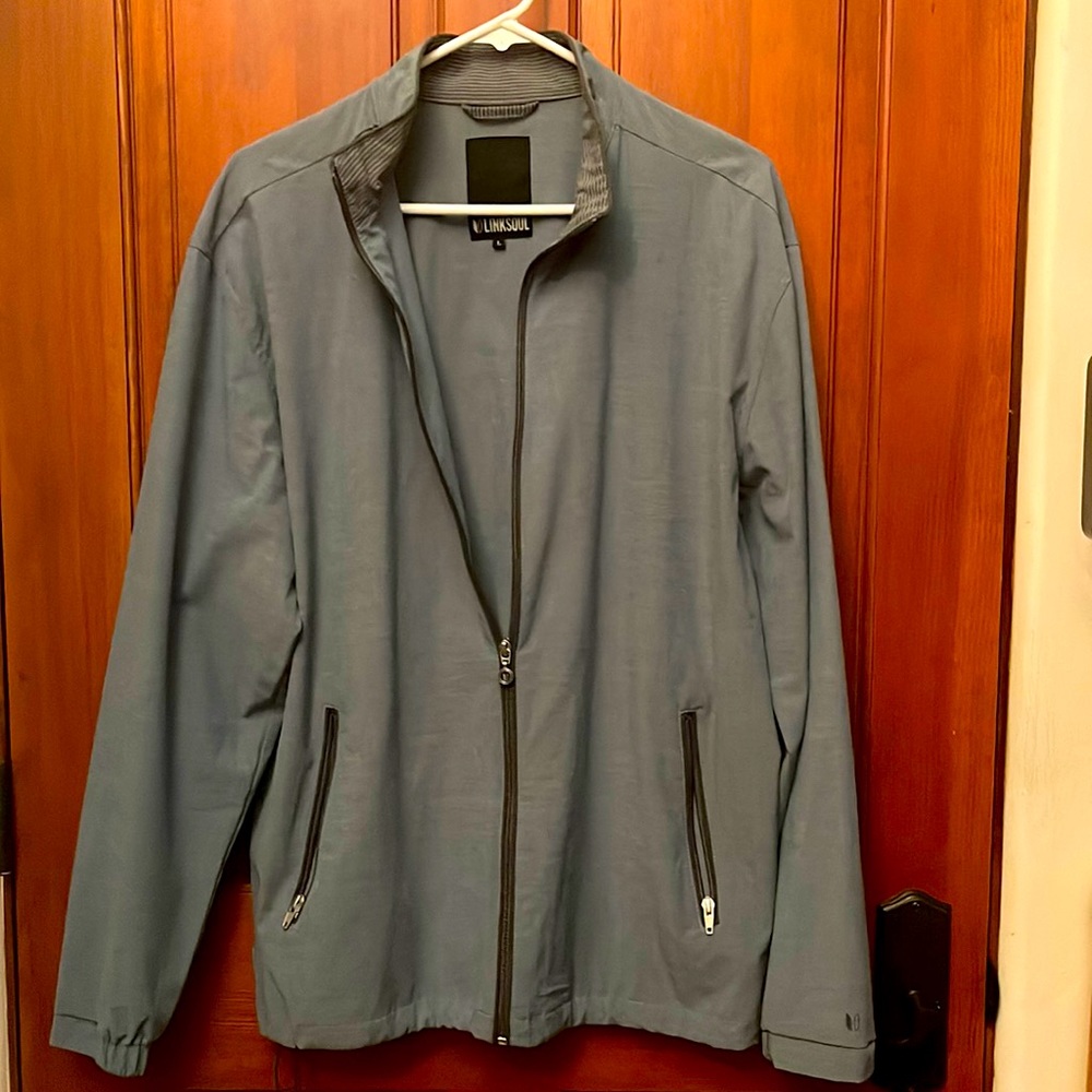 LINKSOUL  Mens L/S Full Zipper Jacket. NWOT